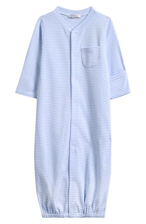 Stripes Convertible Pima Cotton Gown (Baby)
