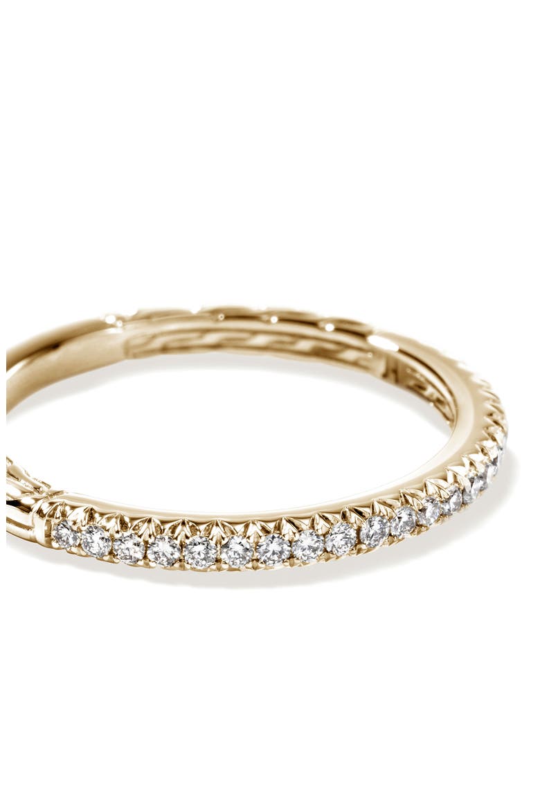 JH Essential Pavé Band Ring, Gold, Diamonds, 2mm, Alternate, color, GOLD