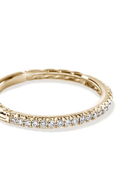 John Hardy 14kt Yellow Gold Jh Essential Diamond Band Ring In Gold