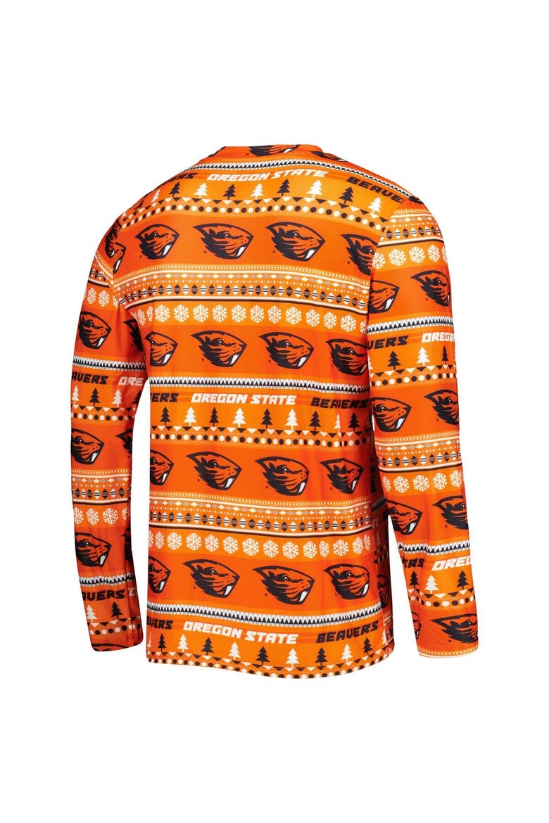Men's Concepts Sport Orange Oregon State Beavers Swivel Long Sleeve T-Shirt & Pants Sleep Set, Alternate, color, Orange
