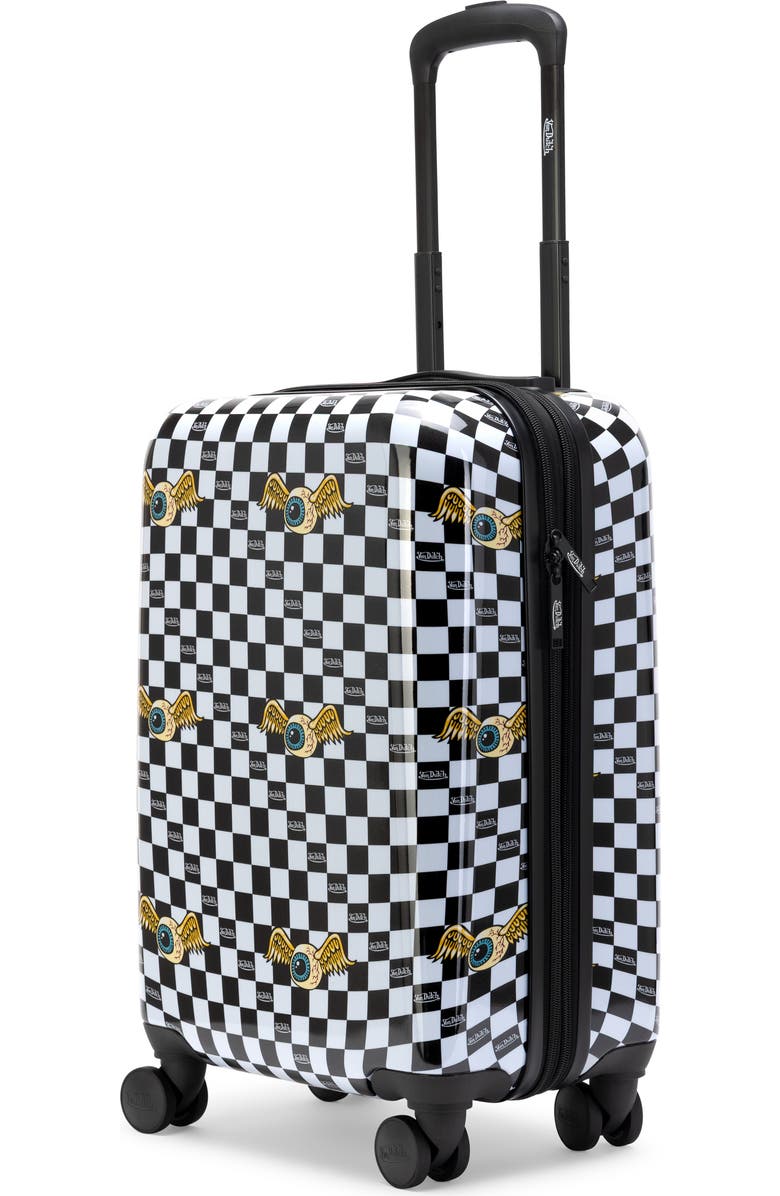 Von Dutch Vision Board Expandable Hardside Spinner Carry-on Suitcase, Alternate, color, Vision Board