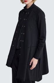 LUUKAA Raven Asymmetric Cord-Panel Jacket