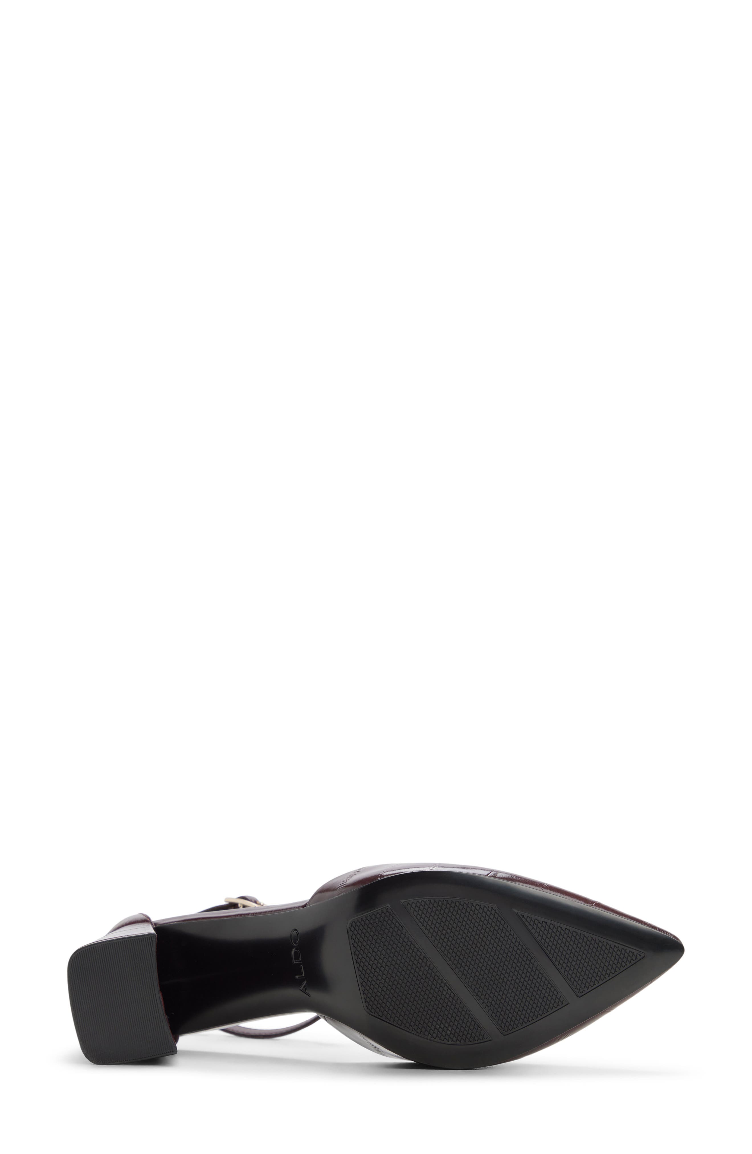 Jan Ankle Strap Pointed Toe Pump, Alternate, color, OPEN RED
