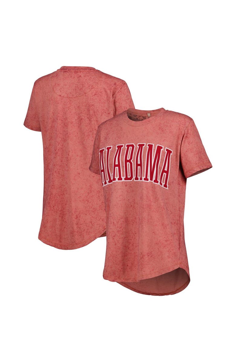 PRESSBOX Women's Pressbox Crimson Alabama Crimson Tide Southlawn Sun-Washed T-Shirt, Alternate, color, Crimson