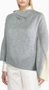 Portolano Colorblock Cashmere Poncho