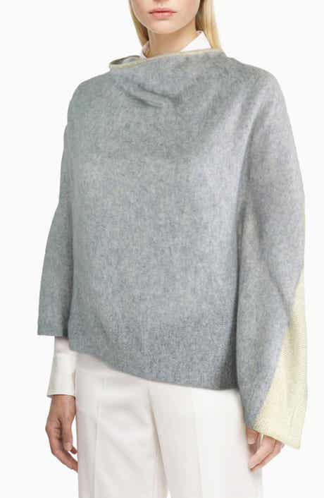 Portolano Colorblock Cashmere Poncho
