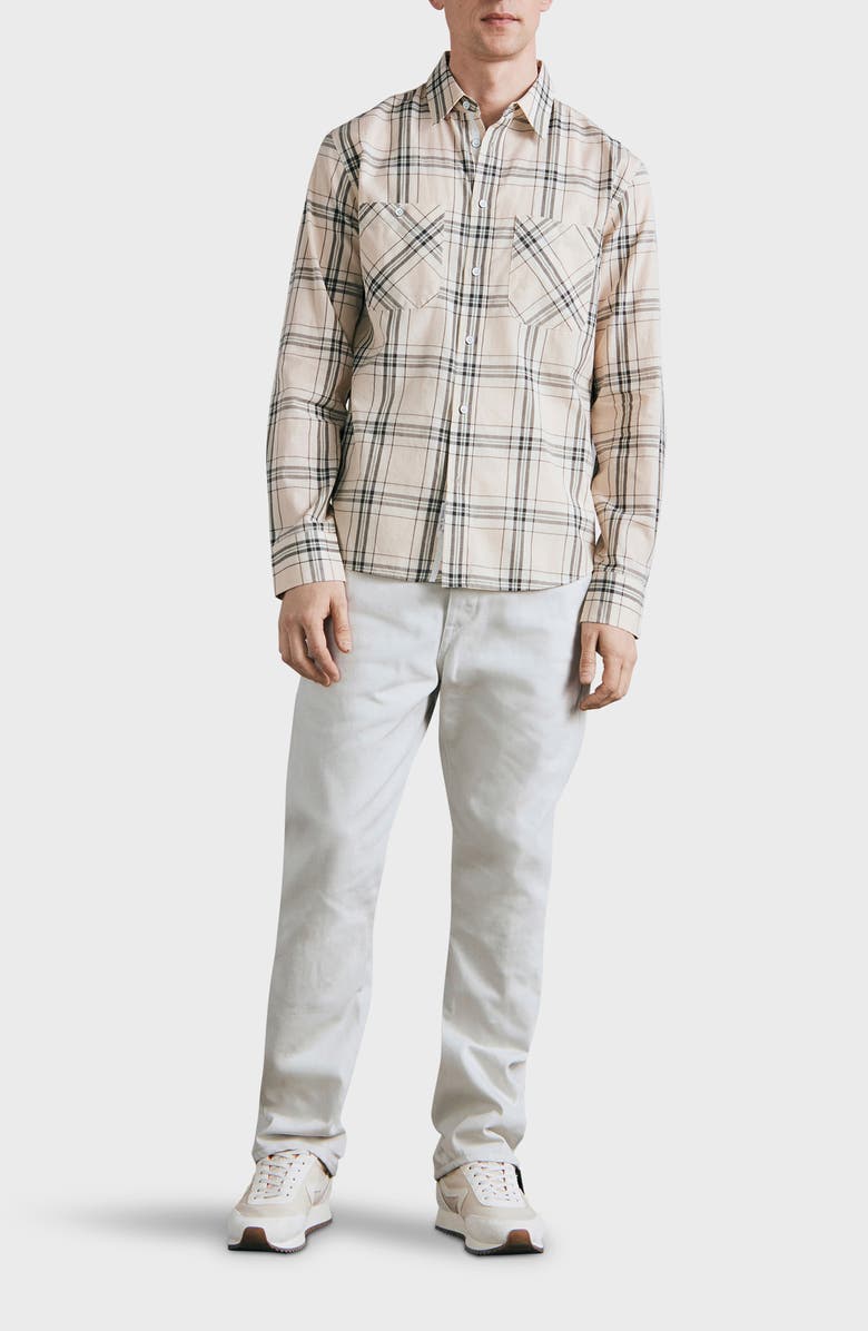 rag & bone Gus Plaid Button-Up Shirtt, Alternate, color,