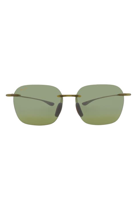 50mm Polarized Bi-Gradient Square Sunglasses