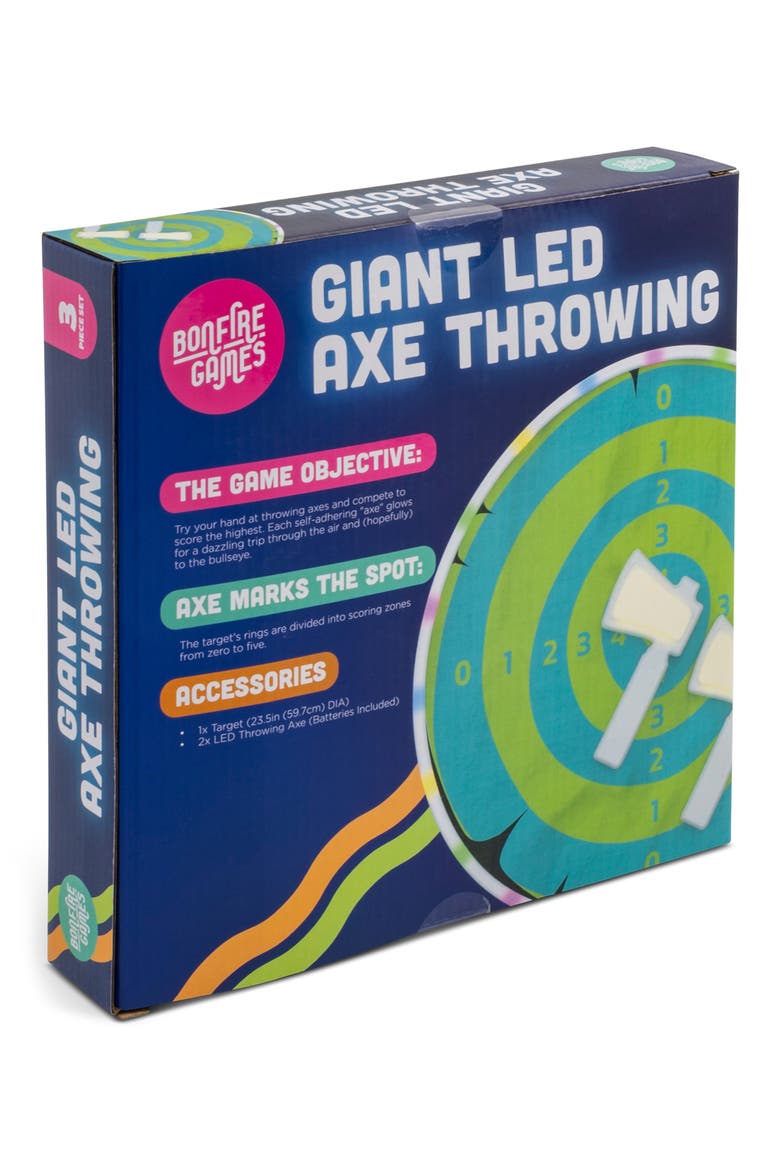 Giant LED Axe Throwing 3-Piece Game, Main, color, MULTI