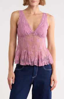 Madden Girl V-Neck Lace Top