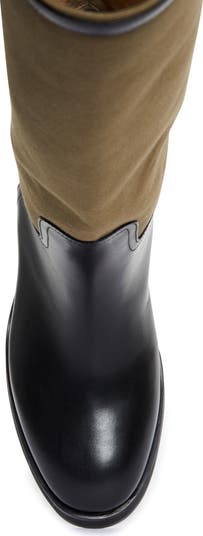 Yasmin Mixed Media Knee High Boot