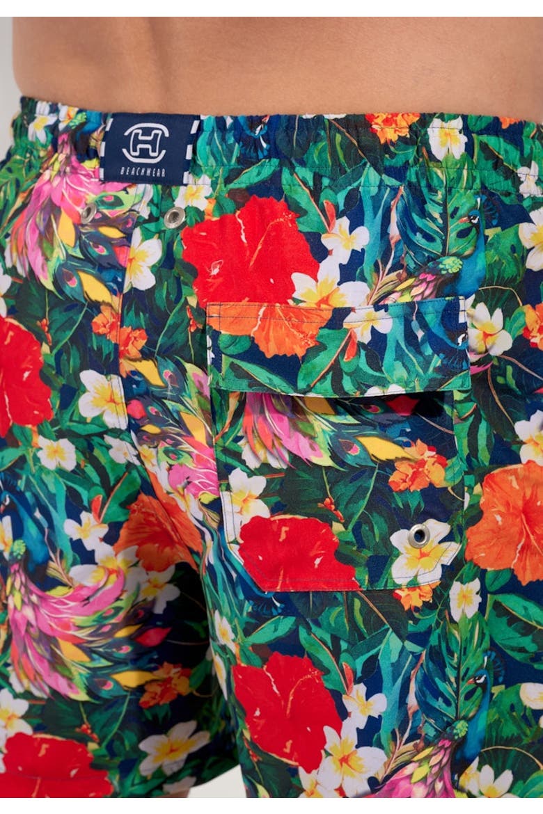 Peacock Beach Boxer, Alternate, color, Multico Print