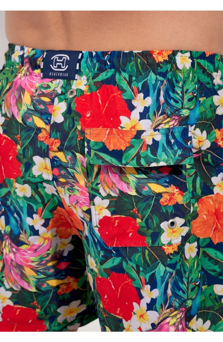 HOM Peacock Beach Boxer, Alternate, color, Multico Print