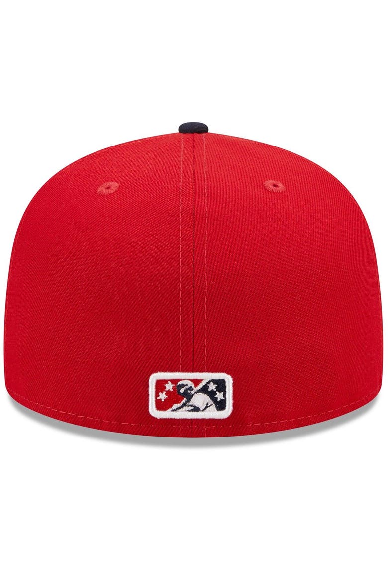 Men's New Era Red/Navy Portland Sea Dogs Marvel x Minor League 59FIFTY Fitted Hat, Alternate, color, Red