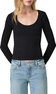 PAIGE Newport Stretch Cotton Rib T-Shirt