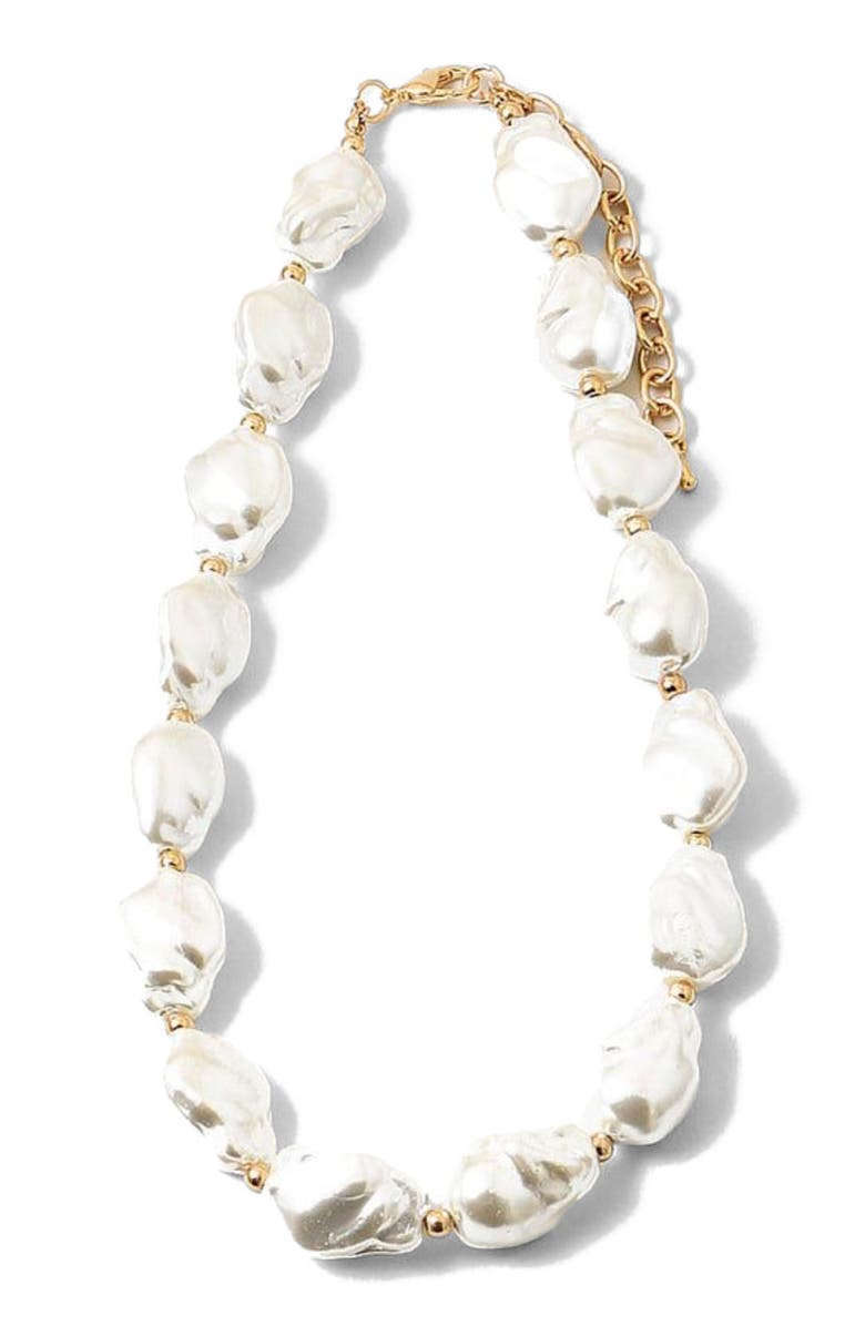 Erin McDermott Jewelry Waves of Pearls Necklace, Main, color, 