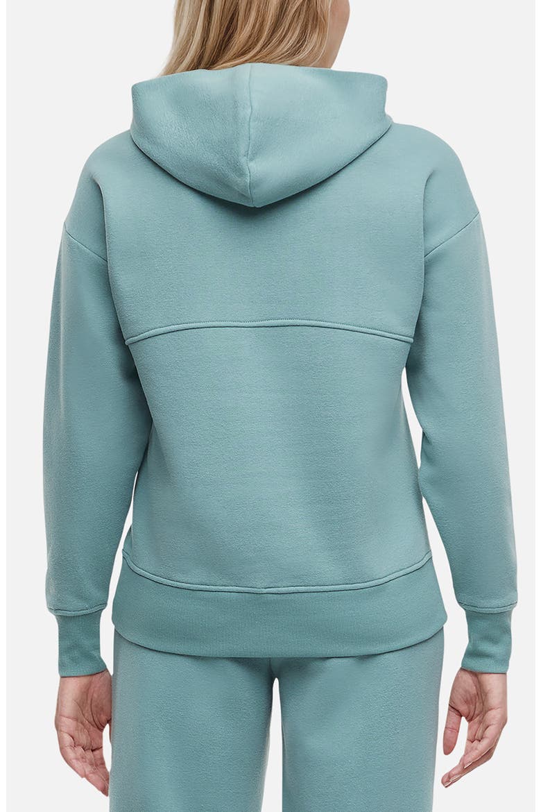 Andie Oversize Fleece Hoodie, Alternate, color, OIL BLUE