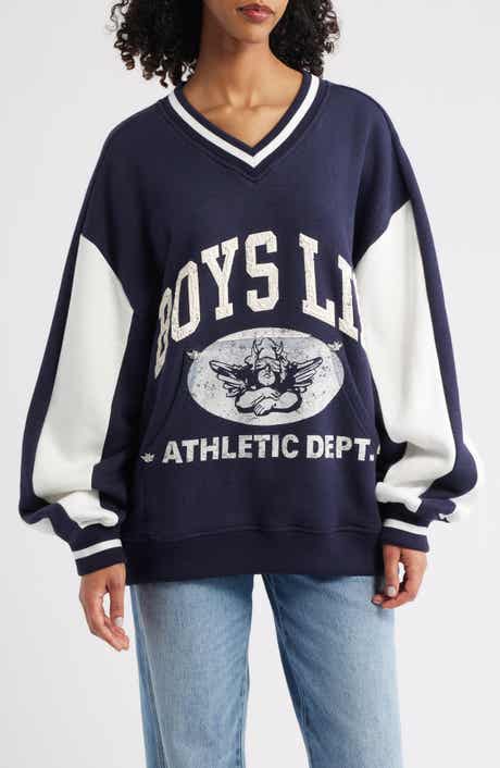 BOYS LIE Hayley Logo Detail Cotton Blend Sweatshirt