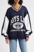 BOYS LIE Hayley Logo Detail Cotton Blend Sweatshirt