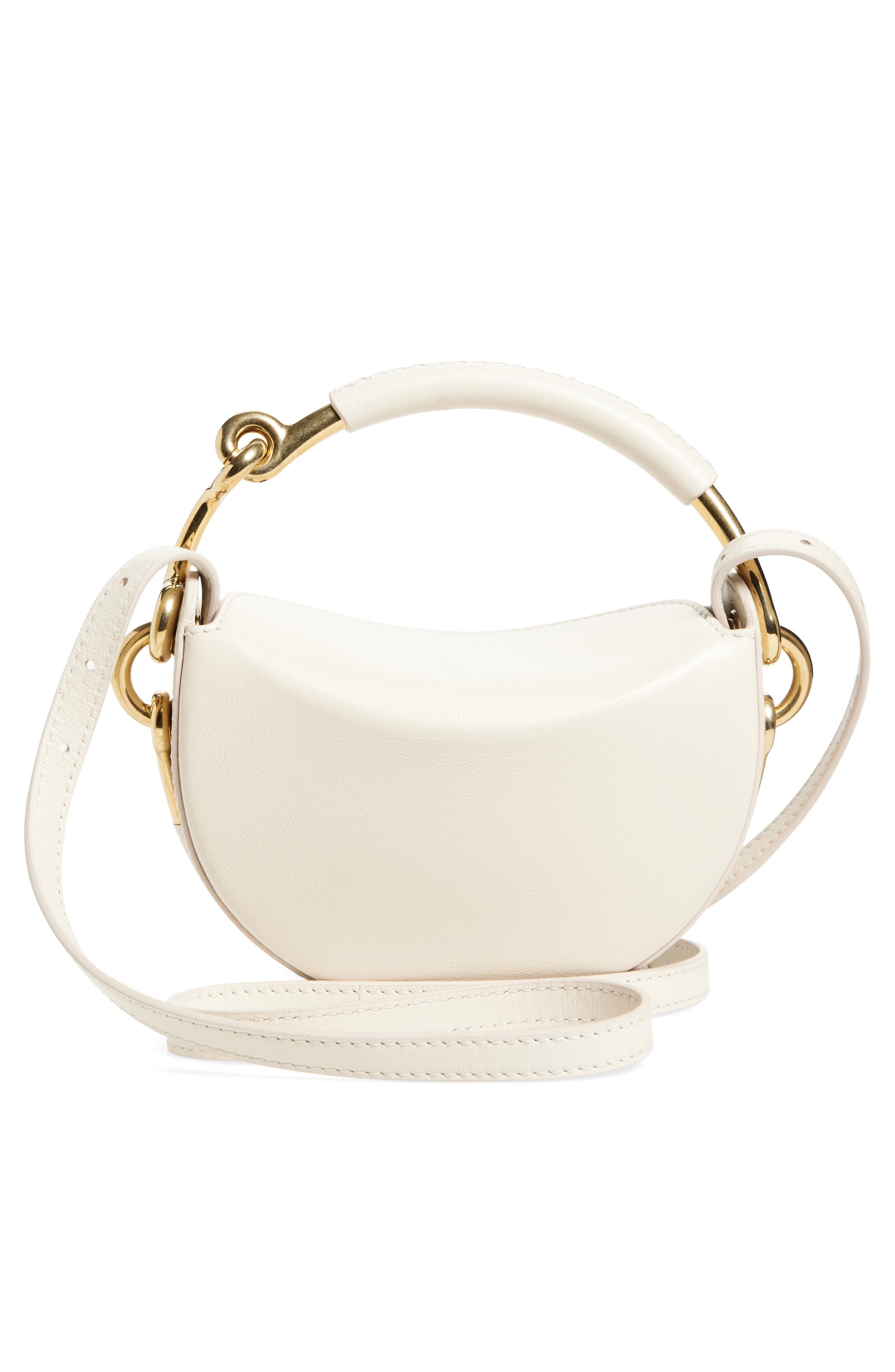 Burberry Bridle Logo Leather Crossbody Bag, Alternate, color, Soap