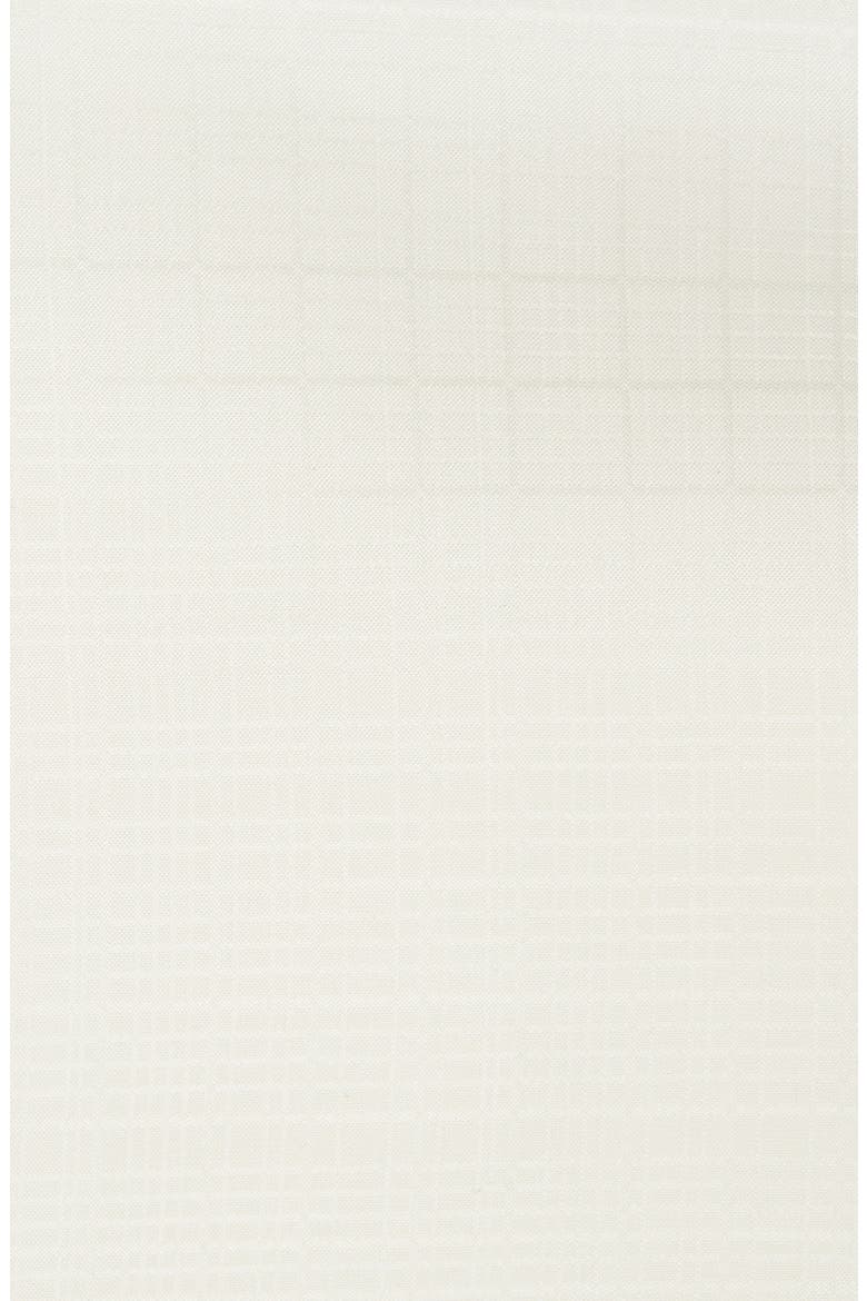 Tonal Plaid Silk Pocket Square, Alternate, color, WHITE
