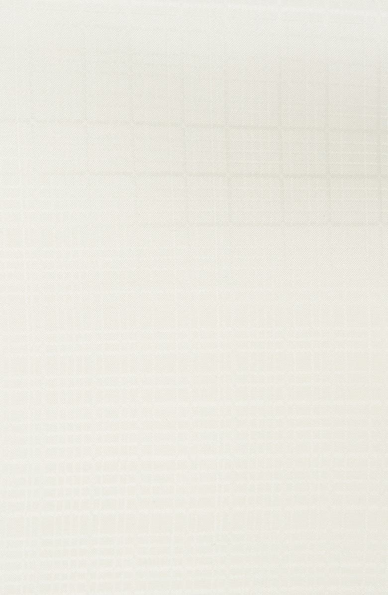 CLIFTON WILSON Tonal Plaid Silk Pocket Square, Alternate, color, White