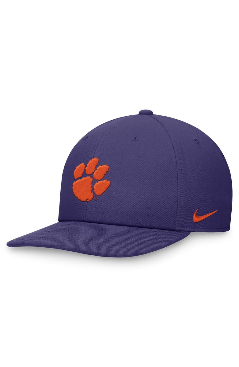 Nike Men's Nike Purple Clemson Tigers On-Field Pro Bill Snapback Hat, Main, color, Purple