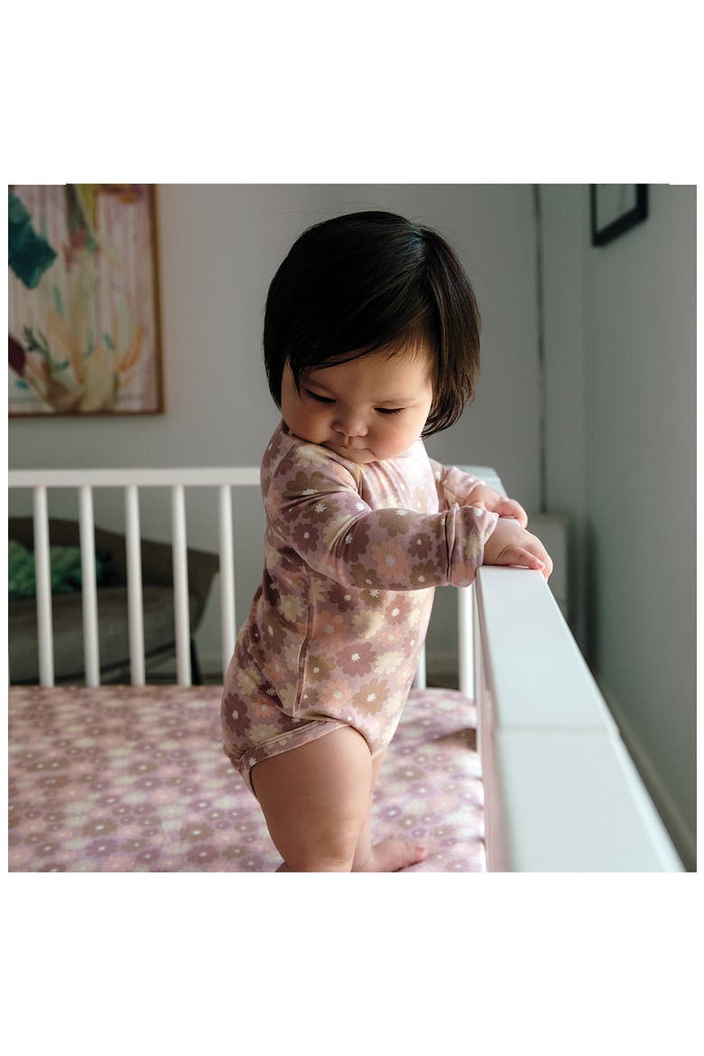 Comfy Long Sleeve Bodysuit, Alternate, color, BOLD FLORAL