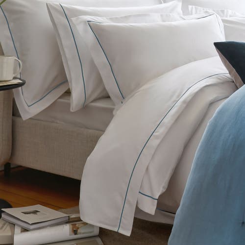 Christy Premium Luxury Sateen Cotton Flat Sheets In White