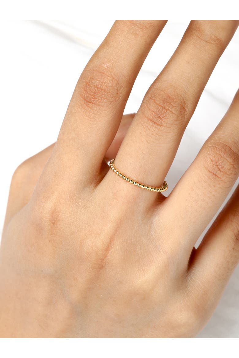 Beaded Ball Ring in 14K Gold, Alternate, color, Yellow Gold