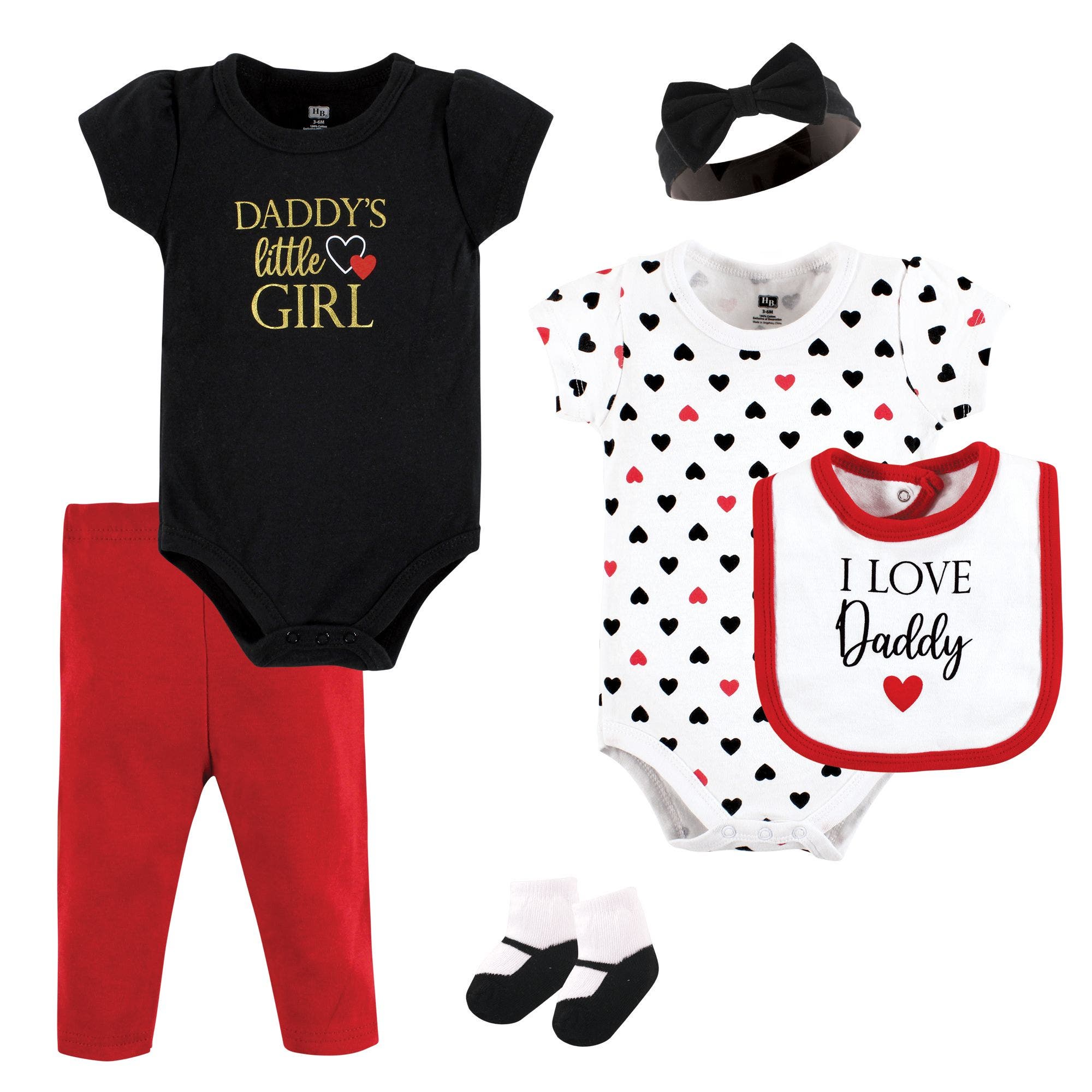Girl Daddy Red Black