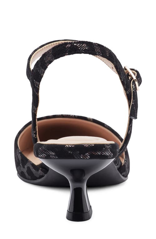 Easy Spirit Halyn Ankle Strap Kitten Heel Pump In Black