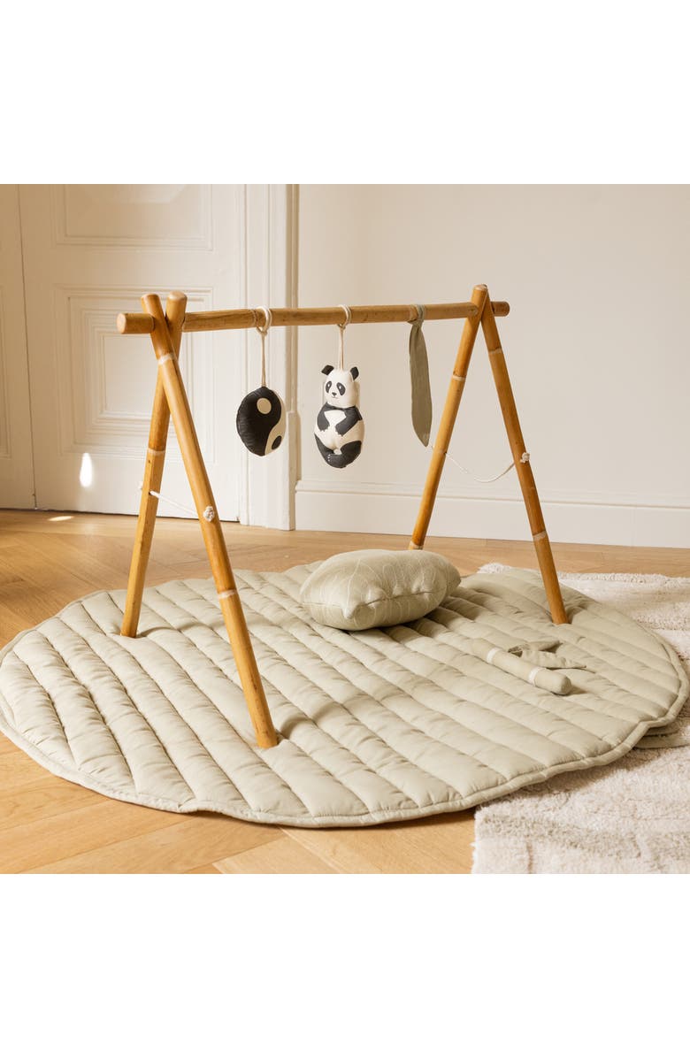 Lorena Canals Playmat Leaf, Alternate, color, Natural, Olive