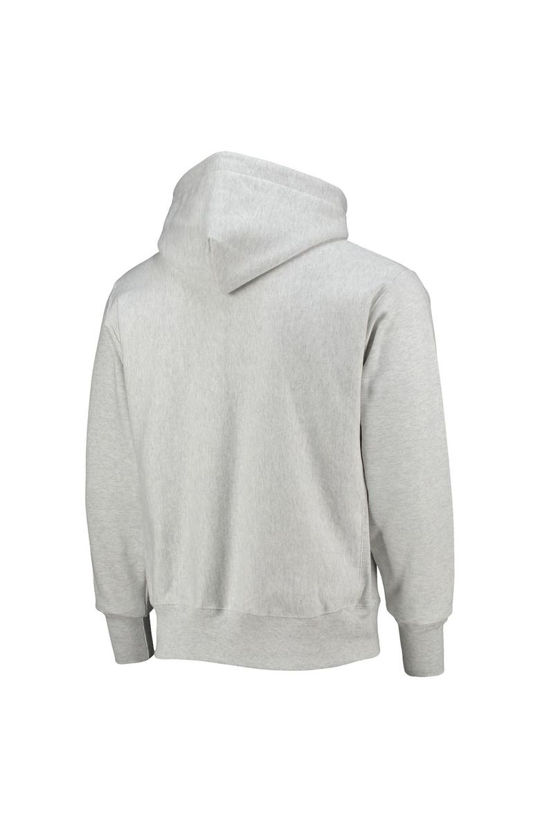 Champion Men's Champion Heathered Gray Clemson Tigers Team Vault Logo Reverse Weave Pullover Hoodie, Alternate, color,