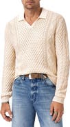 John Varvatos Haynes Organic Cotton Johnny Collar Sweater