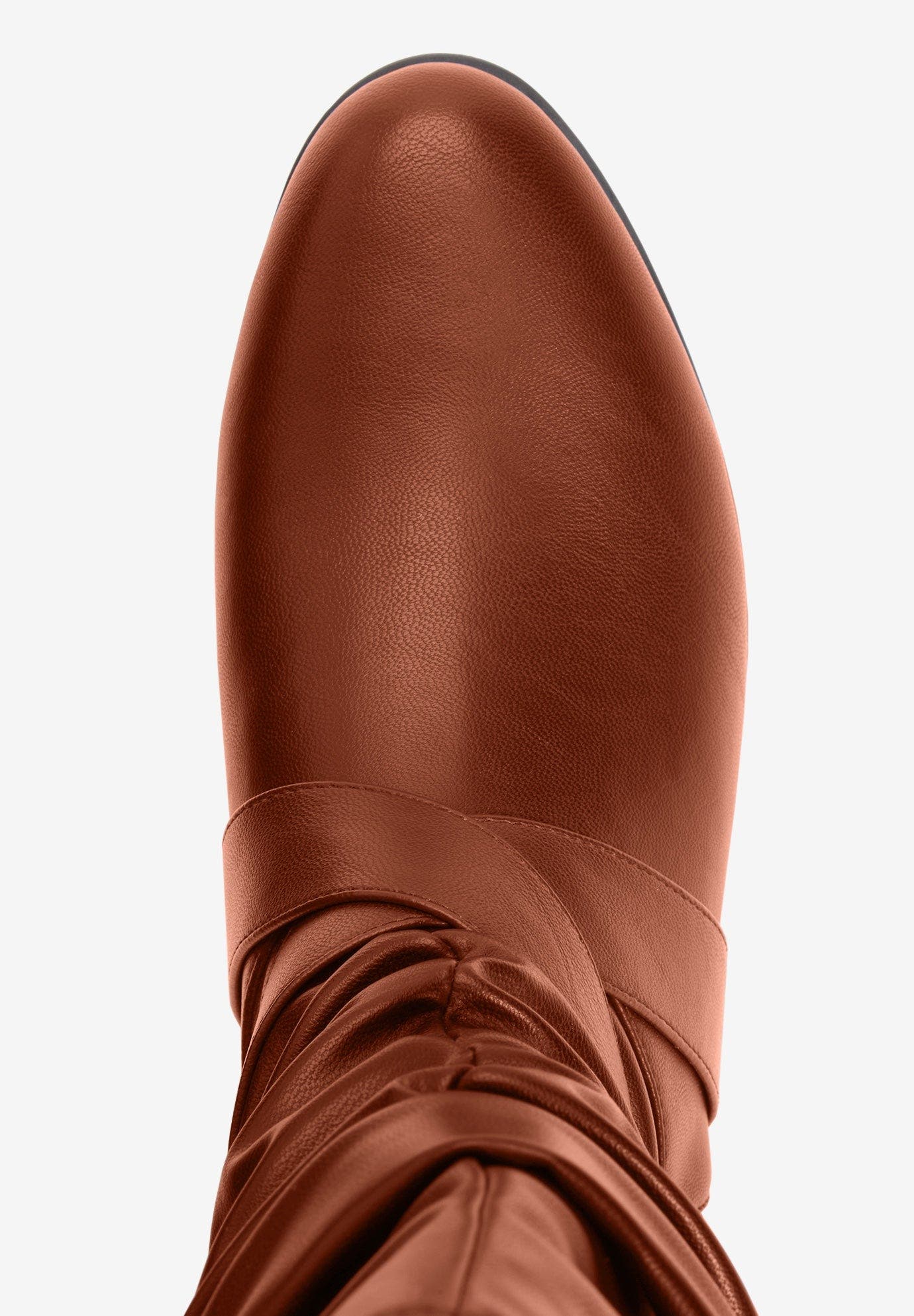 The Heather Wide Calf Boot, Alternate, color, COGNAC