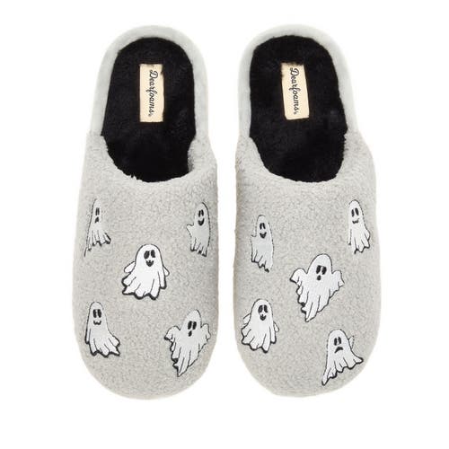 Dearfoams Halloween Scuff Slipper In Gray