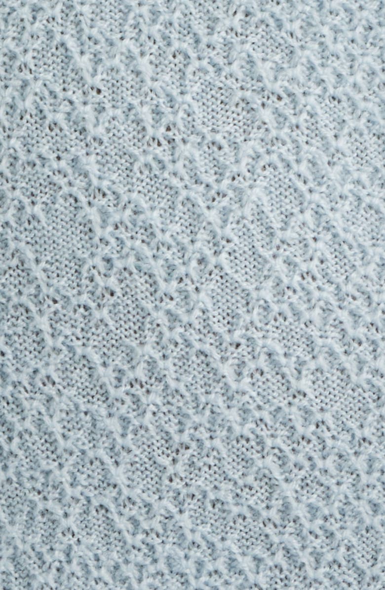 FRAME Short Sleeve Wool Cardigan, Alternate, color, Pale Blue