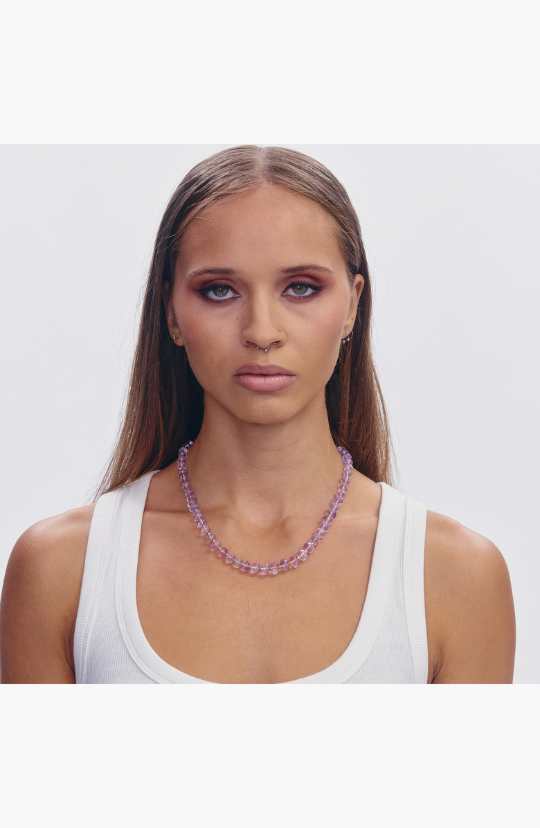 SHOP SPICY DAN Benny Gender Inclusive Amethyst Necklace, Alternate, color, Purple