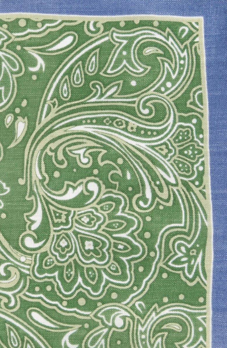 W.R.K Floral Linen Pocket Square, Alternate, color, 