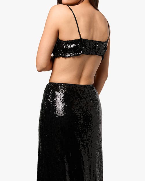 Weworewhat Ruched Bralette In Black