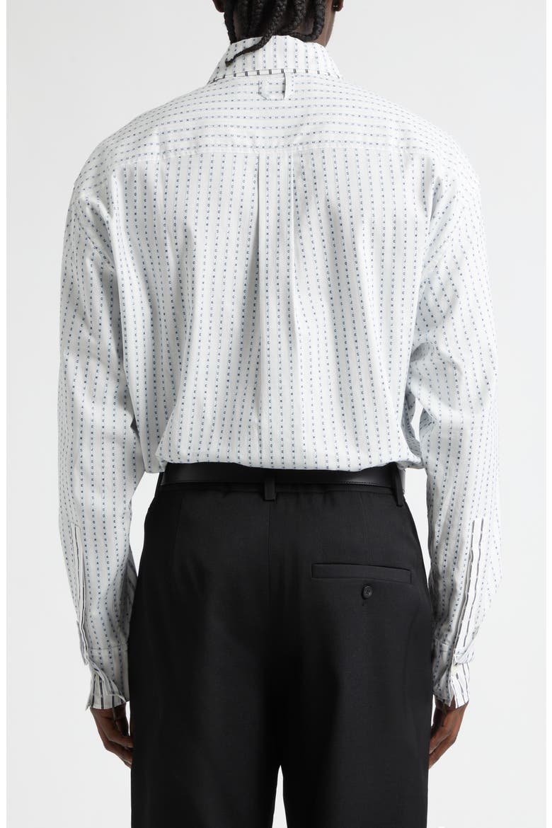 La Chemise Letro Logo Stripe Jacquard Button-Up Shirt, Alternate, color, JACQUARD LOGO STRIPES TYP