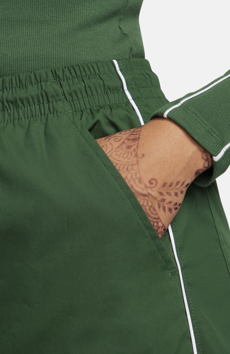 Nike Sportswear Woven Maxi Skirt, Alternate, color, Fir/ White