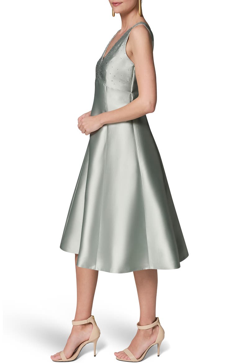 Sleeveless A-Line Dress, Alternate, color, BLUE FROST