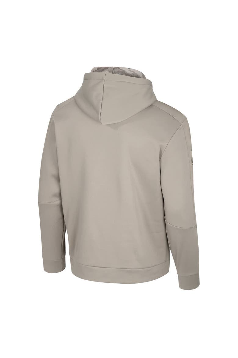 Men's Colosseum Oatmeal South Carolina Gamecocks Big & Tall Operation Hat Trick Battalion Hoodie Sweatshirt, Alternate, color, Oatmeal