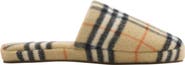 Burberry Check Wool Blend Slippers