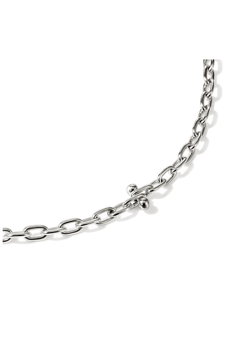Sterling Silver Screwball Link Necklace, Alternate, color, SILVER