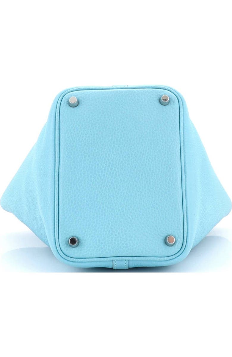 Pre-Owned Hermes Picotin Lock Bag Clemence PM, Alternate, color, Bleu Atoll