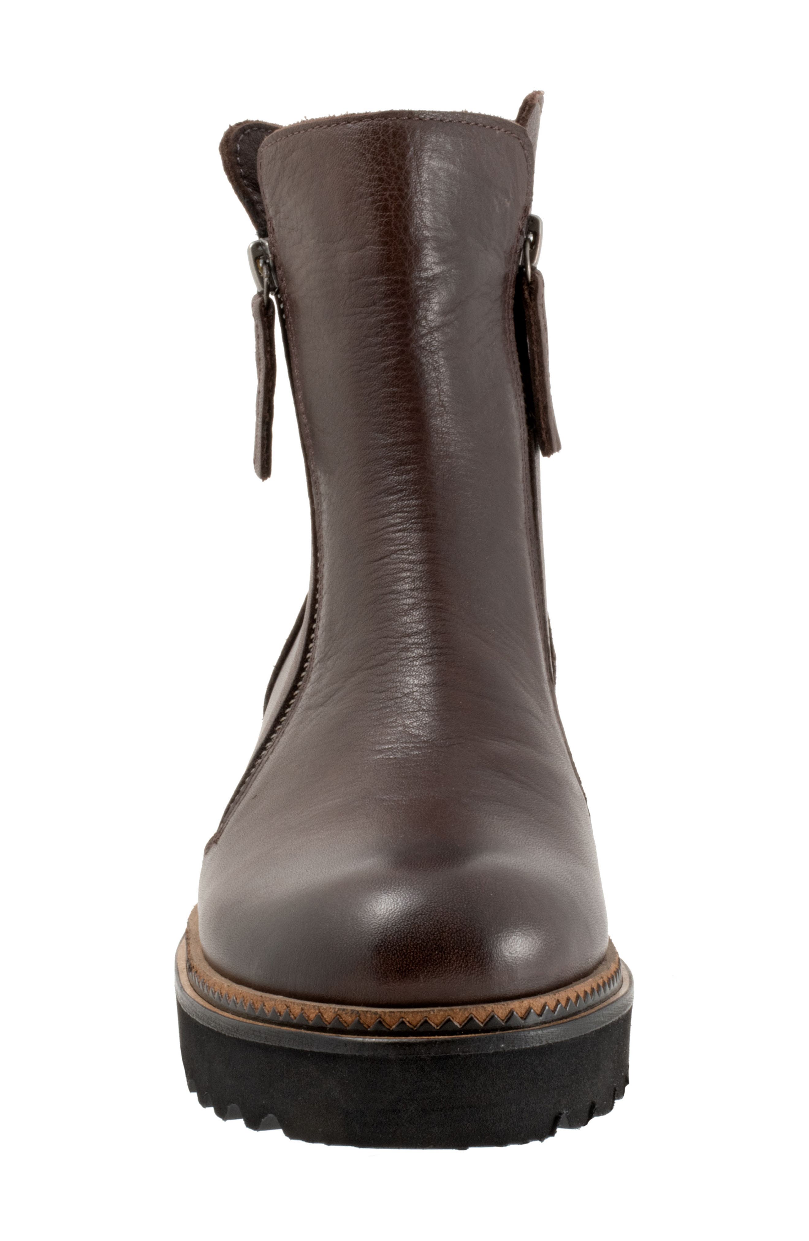 Ariana Zip-Up Boot, Alternate, color, TEAK