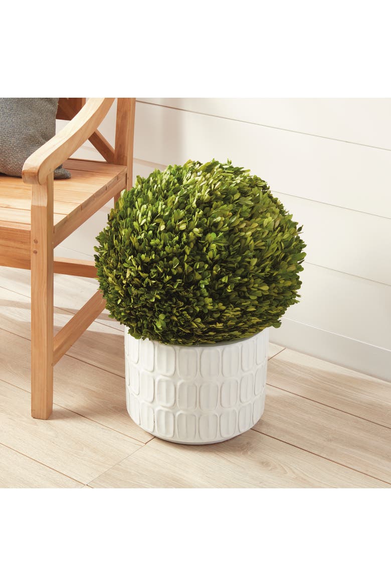 Boxwood Ball Faux (Fake) 16", Alternate, color, Green